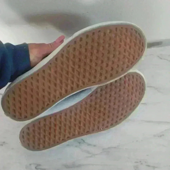 Vans Unisex Navy and Light Blue Platform Slip On Shoes 8M 9.5W - Picture 7 of 16